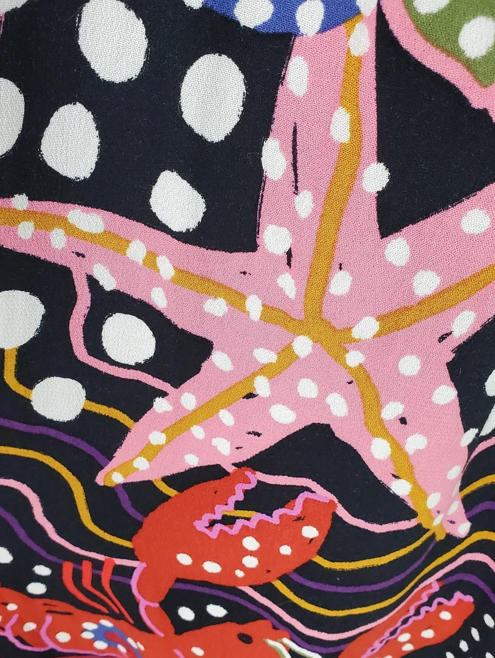 Farm Rio Under the Sea Plunge Neck Maxi Dress Beach Vacation Cruise Wedding Sz S - Picture 16 of 16